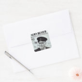 Winston Churchill Vierkante Sticker (Envelop)