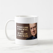 Winston Churchill We maken een leven Koffiemok (Links)