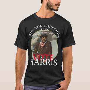 WINSTON CHURCHILL ZEGT STEM DEMOCRAAT T-SHIRT