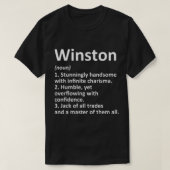 WINSTON Definition Personalized Name Funny Birthda T-shirt (Design voorkant)