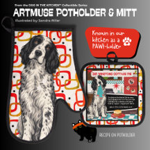 WINSTON Engelse Setter Ovenwant & Pothouder