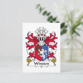 Winston Family Crest Briefkaart (Staand voorkant)