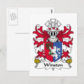 Winston Family Crest Briefkaart (Voorkant / Achterkant)