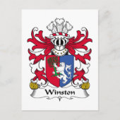 Winston Family Crest Briefkaart (Voorkant)