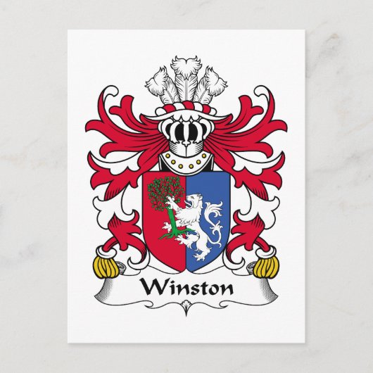 Winston Family Crest Briefkaart (Voorkant)