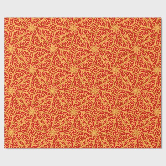 Winston Flame Red Sinaasappel Cadeaupapier (Vlak)