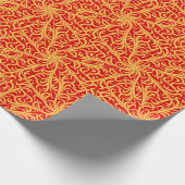 Winston Flame Red Sinaasappel Cadeaupapier (Hoek)