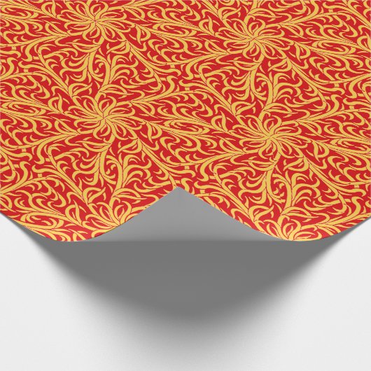 Winston Flame Red Sinaasappel Cadeaupapier (Hoek)