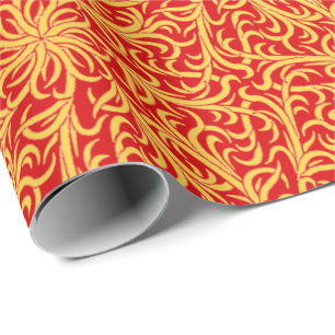 Winston Flame Red Sinaasappel Cadeaupapier