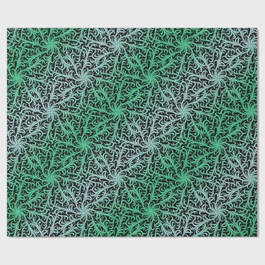 Winston Forest groen en zwart Cadeaupapier (Vlak)