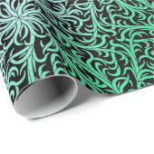 Winston Forest groen en zwart Cadeaupapier (Rol Hoek)