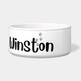 Winston - honden en katten gepersonaliseerde kom