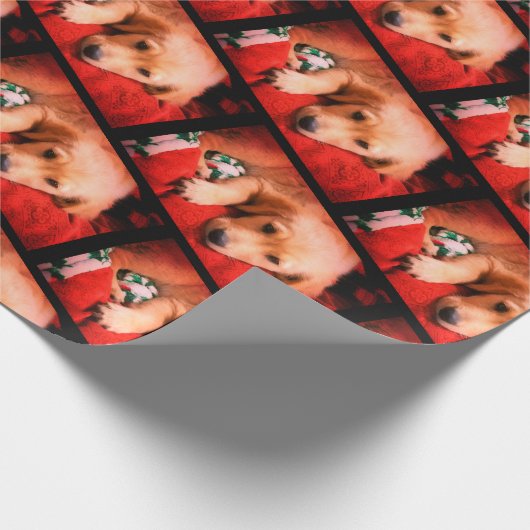 Winston, Kerstmis, Matte Wrapping Paper, 30 x 6 in Cadeaupapier (Hoek)