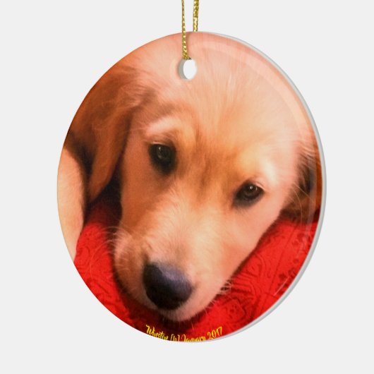 Winston kerstversiering keramisch ornament (Links)