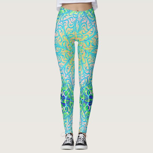 Winston Lapis en Groen Leggings (Voorkant)