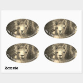 Winston Park Alpaca Stud Ovale Sticker (Vel)