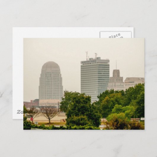 Winston Salem NC Briefkaart (Voorkant / Achterkant)