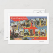 Winston-Salem, North Carolina Briefkaart (Voorkant / Achterkant)