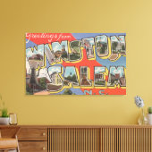 Winston-Salem, North Carolina Canvas Afdruk (Insitu (Woonkamer))