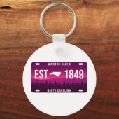 Winston-salem North Carolina License Bord Sleutelhanger (Voorkant)
