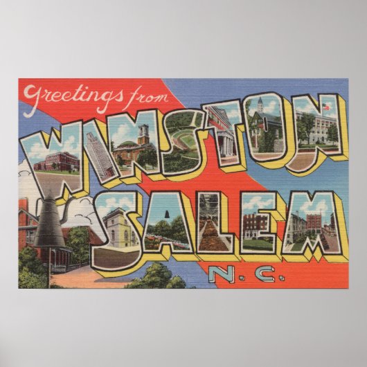 Winston-Salem, North Carolina Poster (Voorkant)