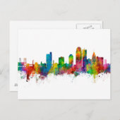 Winston-Salem North Carolina Skyline Briefkaart (Voorkant / Achterkant)