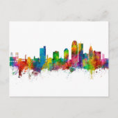 Winston-Salem North Carolina Skyline Briefkaart (Voorkant)