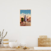 Winston Salem North Carolina The Big Coffee Pot Poster (Keuken)