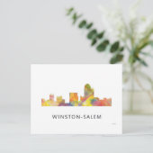 WINSTON - SALEM, NTH CAROLINA SKYLINE - BRIEFKAART (Staand voorkant)