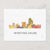 WINSTON - SALEM, NTH CAROLINA SKYLINE - BRIEFKAART (Voorkant)