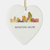 WINSTON - SALEM, NTH CAROLINA SKYLINE - KERAMISCH ORNAMENT (Rechts)