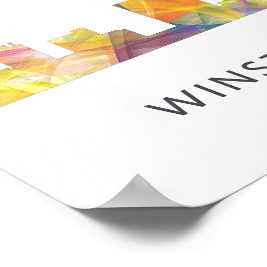 WINSTON - SALEM, NTH CAROLINA SKYLINE - POSTER (Hoek)