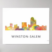 WINSTON - SALEM, NTH CAROLINA SKYLINE - POSTER (Voorkant)