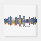 Winston-Salem Skyline Magneet (Voorkant)