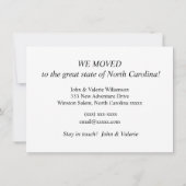 Winston Salem Verhuisaankondiging (Achterkant)