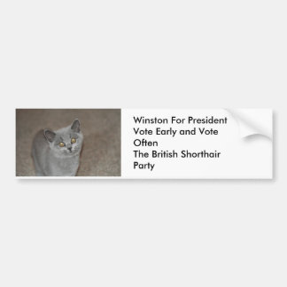 Winston voor President Bumpersticker