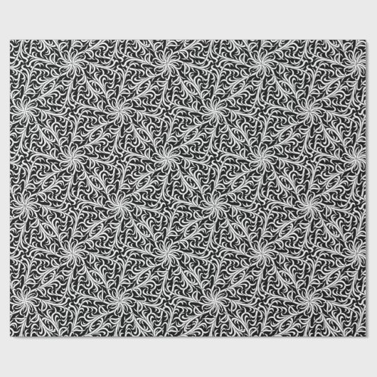 Winston Zwart en Wit Cadeaupapier (Vlak)