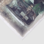 Wintage autowrak tissuepapier (Detail)