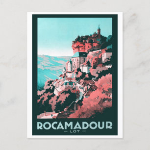 Wintage Rocamadour Briefkaart