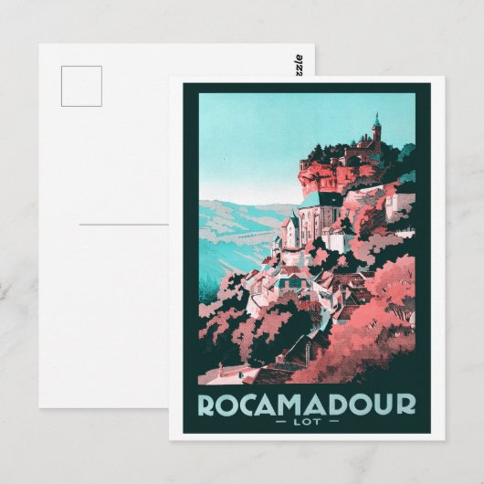 Wintage Rocamadour Briefkaart (Voorkant / Achterkant)