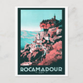 Wintage Rocamadour Briefkaart (Voorkant)