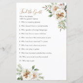 Winte White floral Find the Guest Kerstgame (Voorkant)
