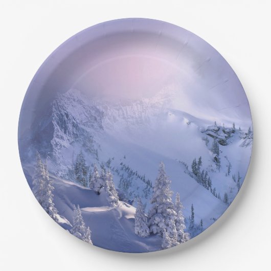 Winter 10 papieren bordje (Voorkant)