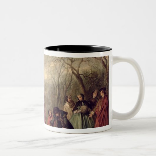 Winter 1738 tweekleurige koffiemok (Rechts)