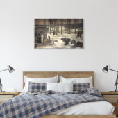 Winter 1889-1993 canvas afdruk (Insitu (Slaapkamer))