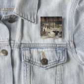 Winter 1889-1993 vierkante button 5,1 cm (In situ)