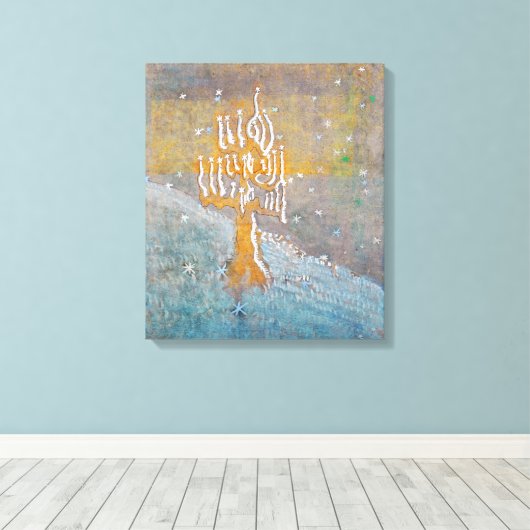 Winter 1 | Mikalojus Konstantinas Ciurlionis | Canvas Afdruk (Insitu (Houten vloer))