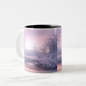 Winter 2019-02 tweekleurige koffiemok (Voorkant links)