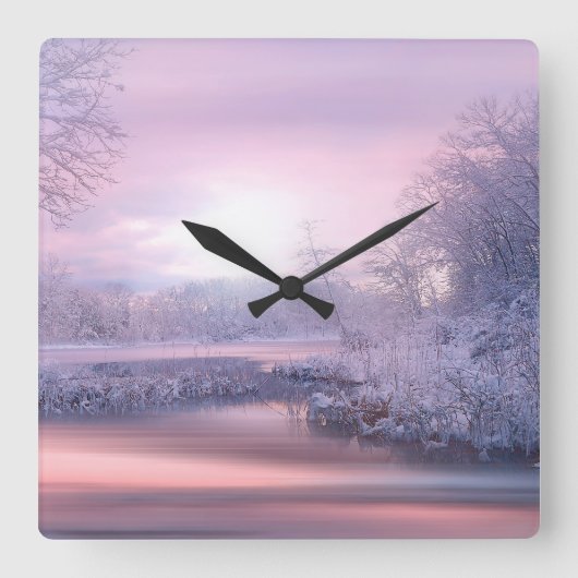 Winter 2019-02 vierkante klok (Voorkant)
