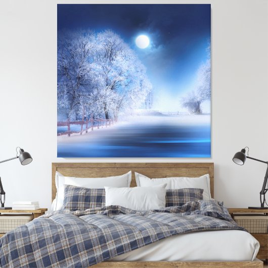 Winter 2019-03 canvas afdruk (Insitu (Slaapkamer))